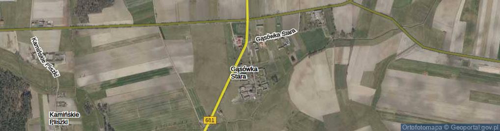 Zdjęcie satelitarne Gąsówka Stara ul.
